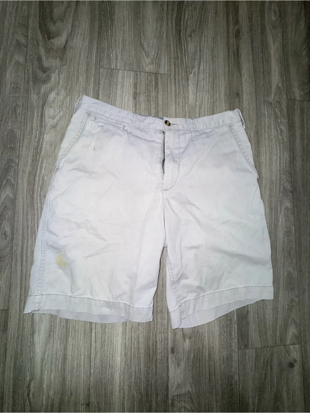 Ralph Lauren White Flat-Front Men's Chino Shorts- Read Description